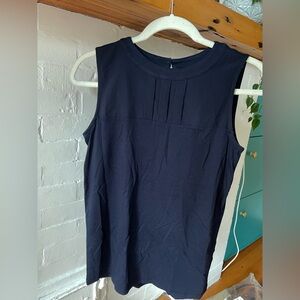Banana Republic Navy Sleeveless Blouse